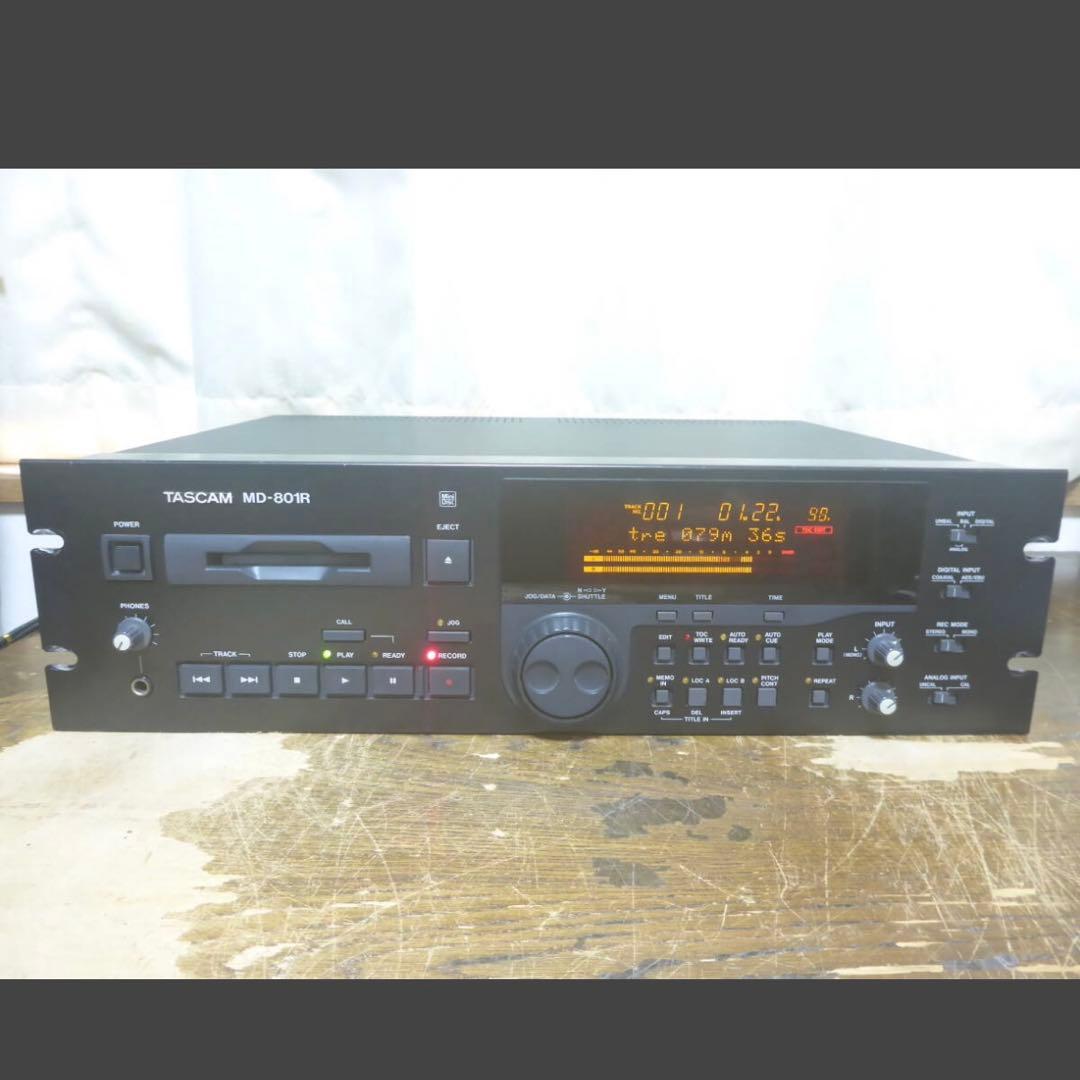 【美品】TASCAM MD-801R 業務用MDレコーダー　タスカム
