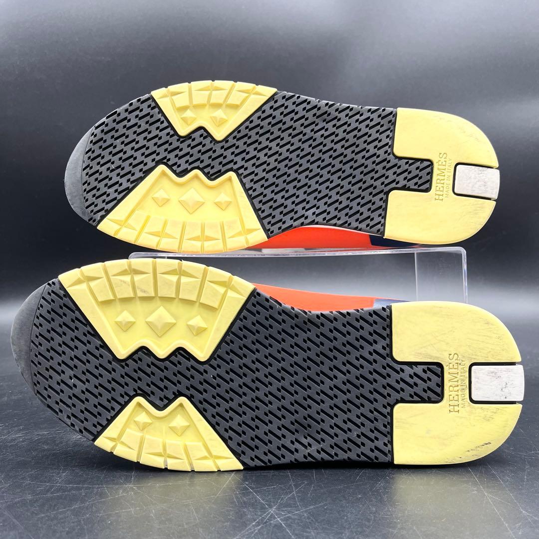 美品✨ エルメス ラピッド Hロゴ メンズ スニーカー