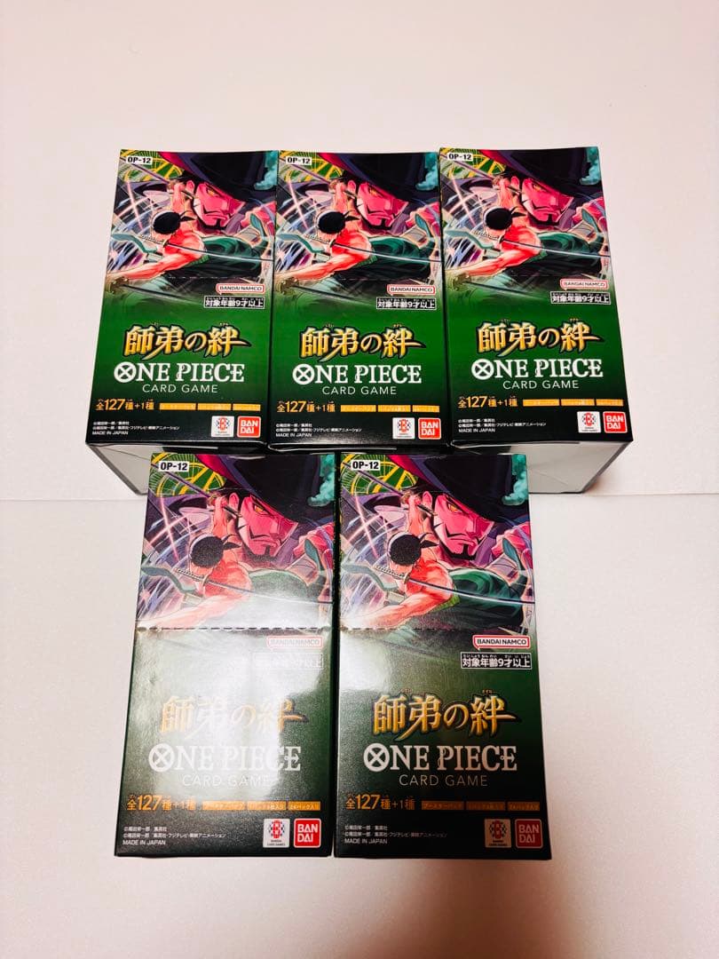 ONE PIECE 師弟の絆5BOX 未開封　テープ付き