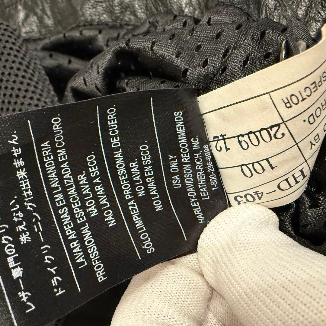 激レア★ハーレーダビットソン　レザージャケット　シングルライダース　本革　黒