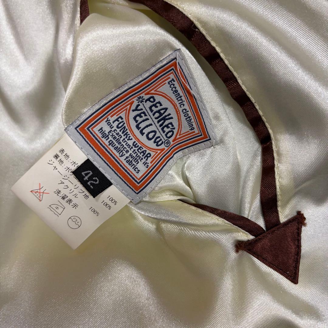 PEAK'D YELLOW ピークドイエロー　リバーシブルスカジャン42 L