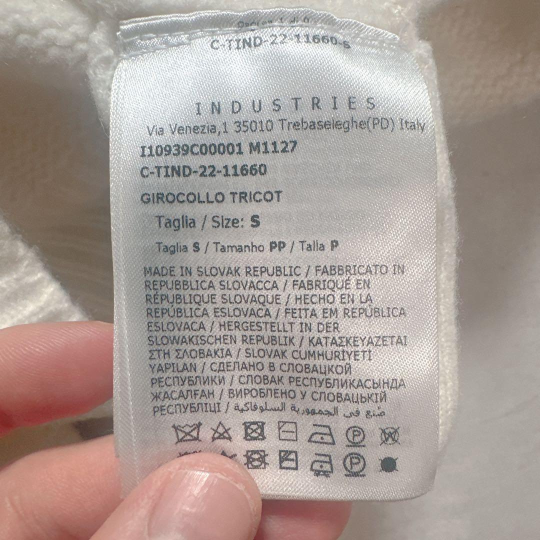 MONCLER モンクレール ニット ショート丈 カシミヤ ワッペン S