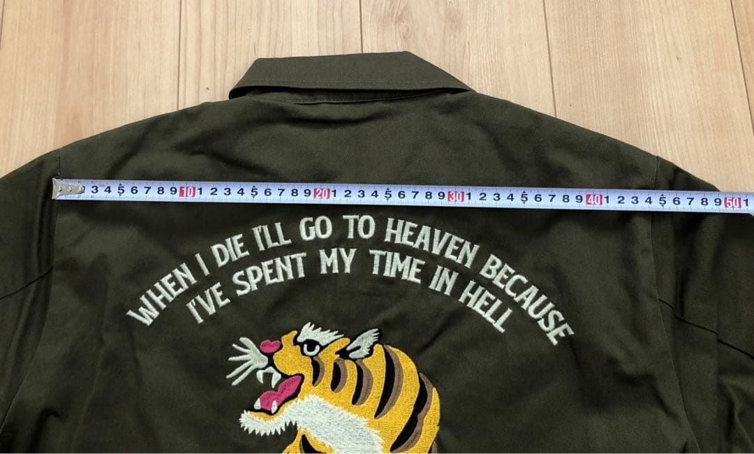 未使用タグ付！HOUSTON ベトナムジャケット TIGER／ベトジャン 虎