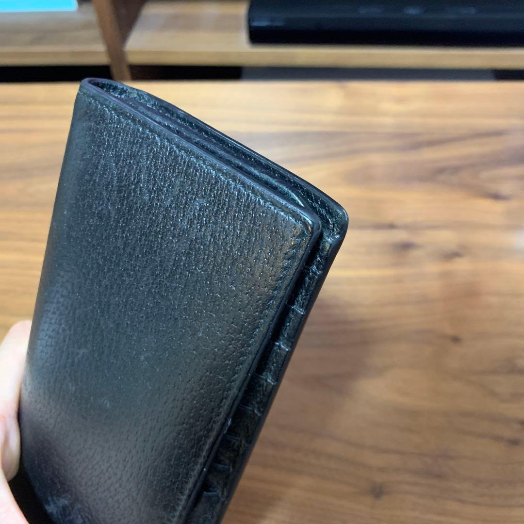 GUCCI グッチ GGマーモント レザー ロング ブラック 皮 財布 黒