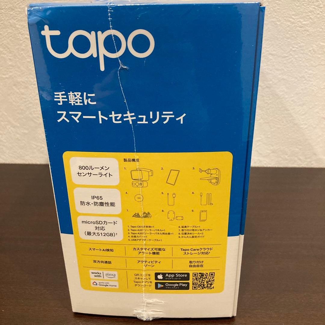 ​【新品】Tapo C615F 屋外 防犯カメラ ソーラー 自動点灯 双方向通話