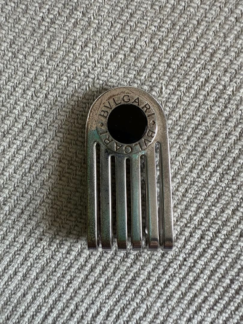 BVLGARI( ブルガリ )オニキス シルバー マネークリップ