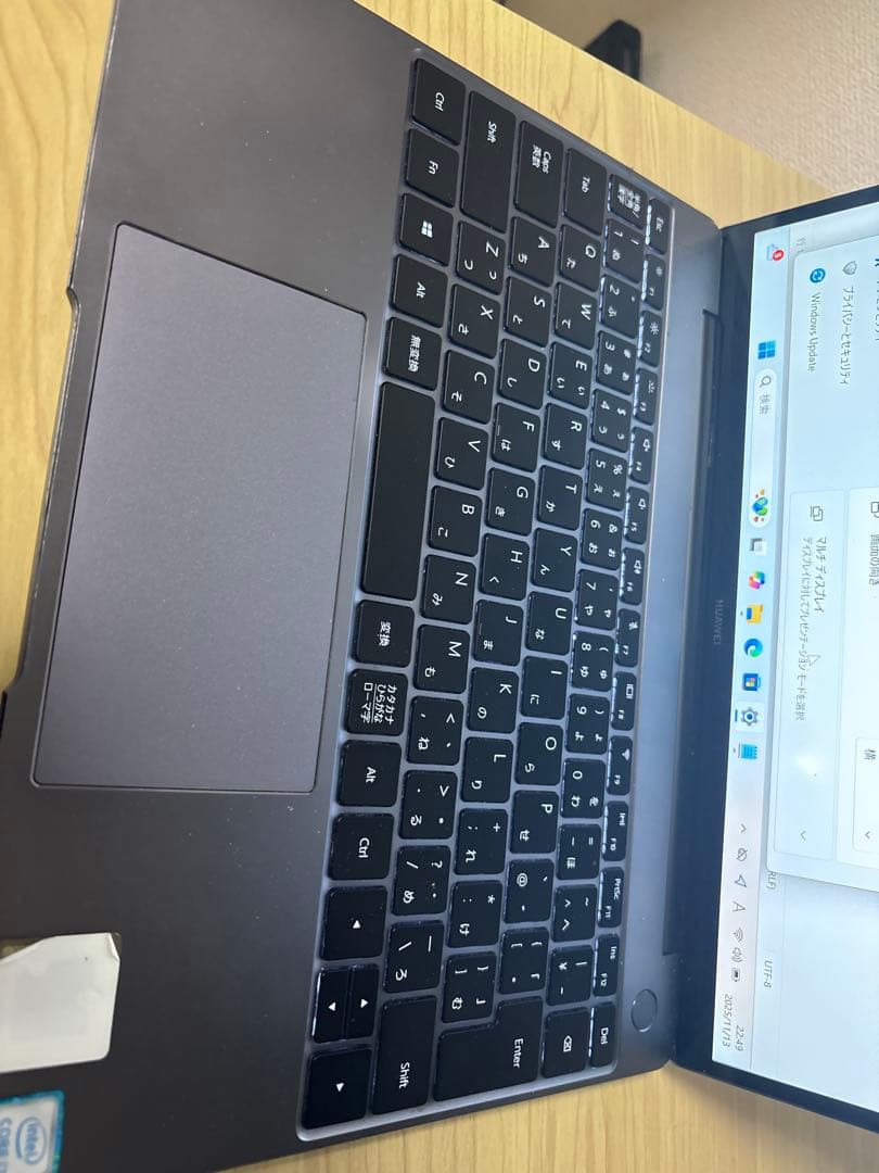 Windowsノート本体 HUAWEI MateBook 13 i7-8565U 8GB SSD 512G