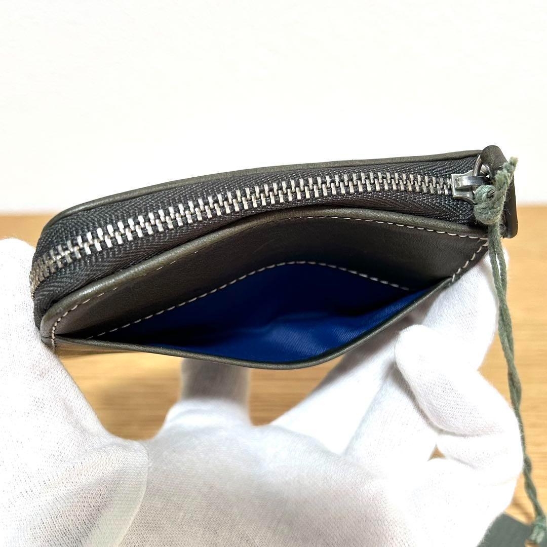 未使用 ハンティングワールド ケース L字ファスナー グリーン