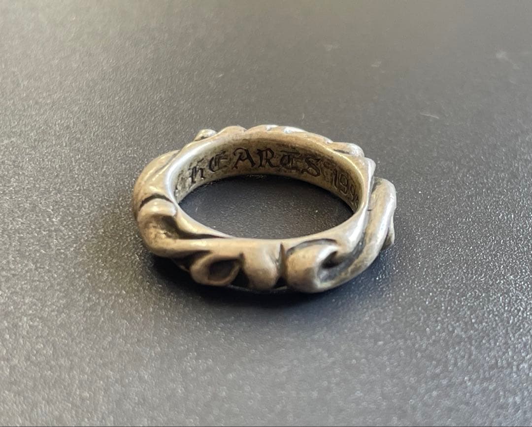 クロムハーツ スクロールバンドリング ピンキーリング 7号 シルバー 925