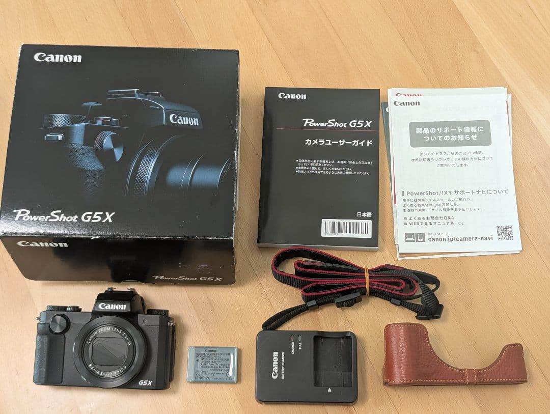Canon G5 X 本革レザーケース付 G5X g5x g5 x