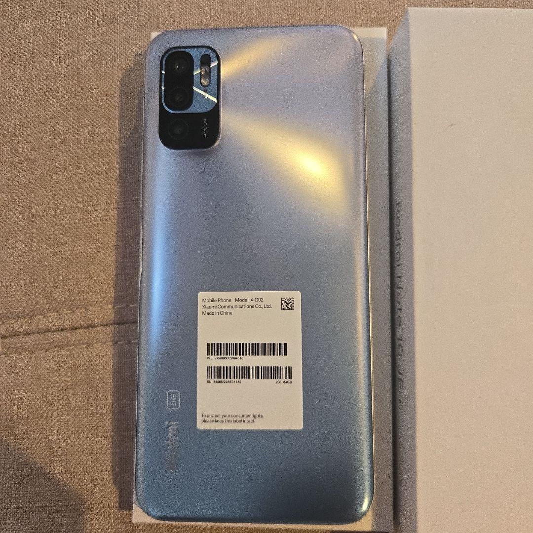 美品　Redmi Note 10JE 5G箱付き　クロームシルバー　ハイレゾ対応