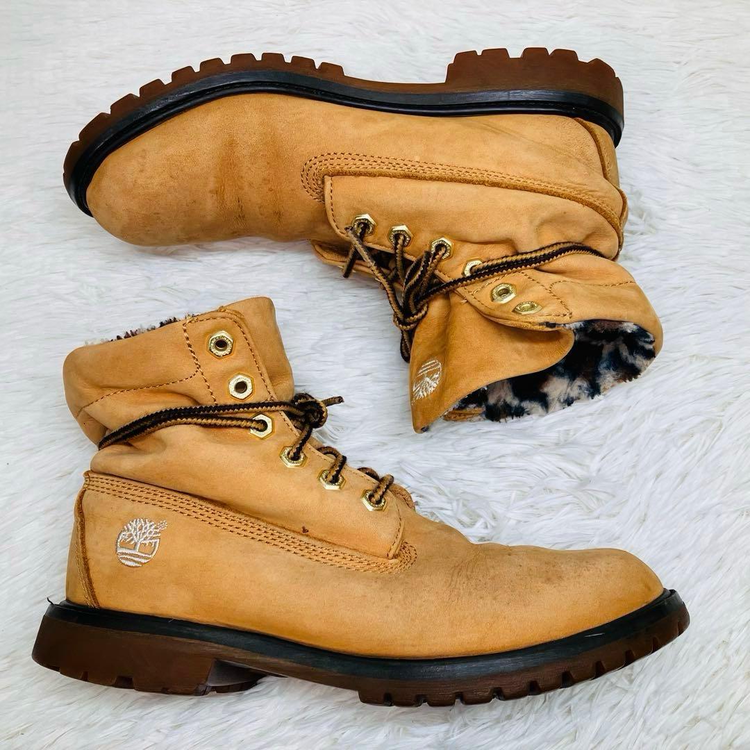 【限定モデル】ティンバーランド7.5WROLL TOP BOOTSレオパ－ド柄