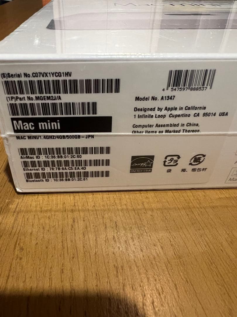ミニPC Apple Mac mini A1347 500GB