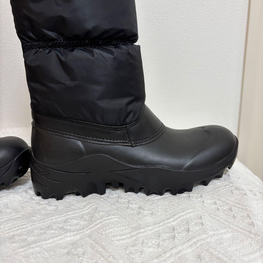 美品HUNTER☆UK4スノーキルトブーツ 黒ハンター23~23.5スノーブーツ