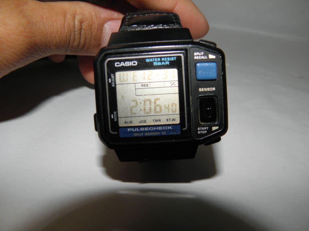 ​【電池交換済/動作品】CASIO JP-100W パルスチェック 心拍計