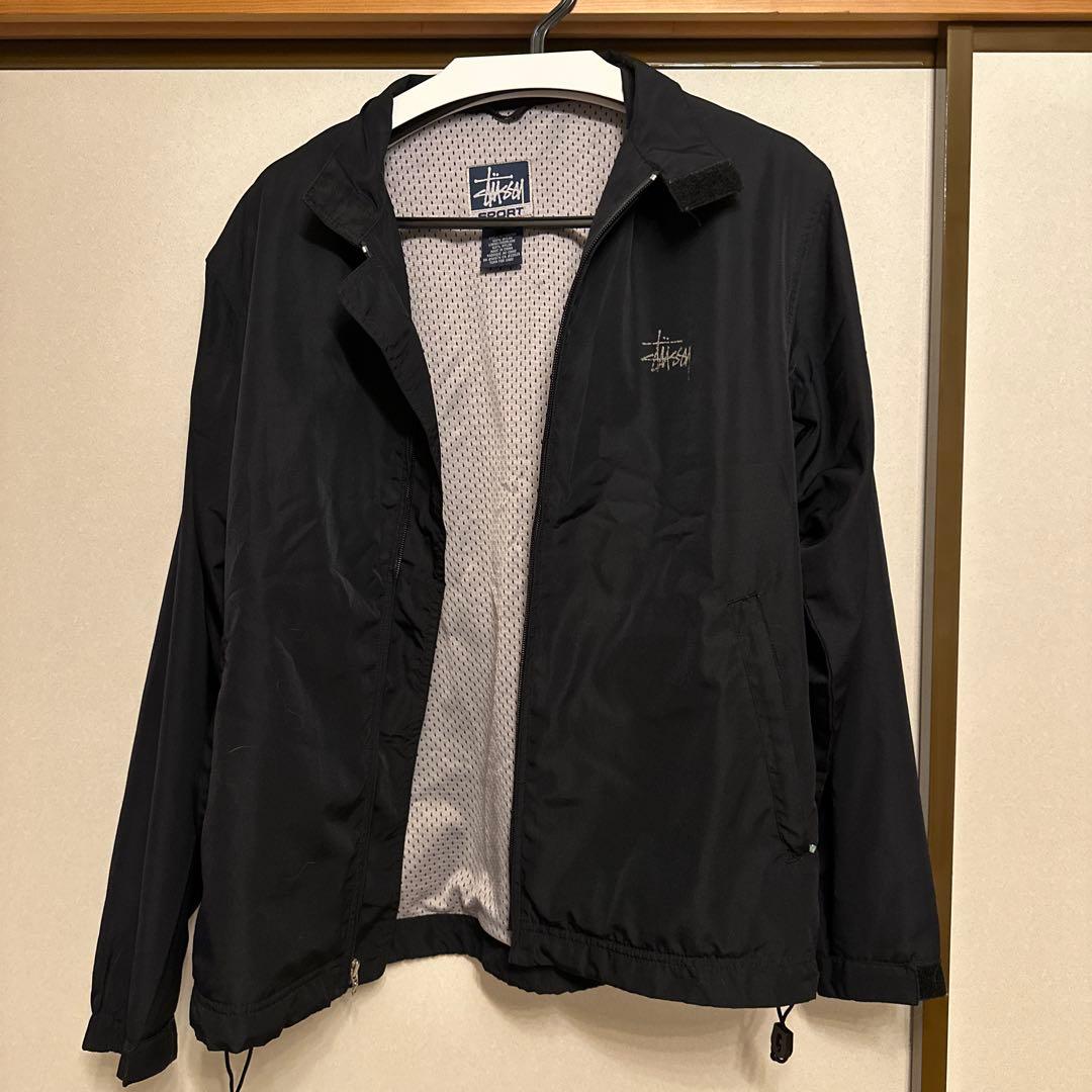 最安値！！90s STUSSY SPORT ナイロンジャケット　ドローコード付き