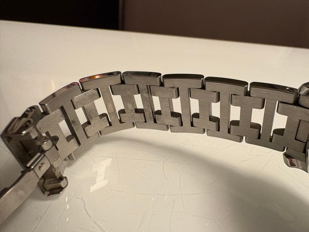 B*様 HERMES クロノグラフ ブラック ステンレススチール腕時計