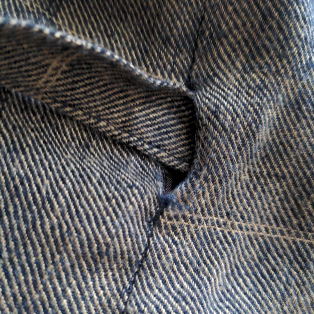 希少 YANTOR 起毛リネン 袈裟コート ストライプ裏地 15AW ヤントル