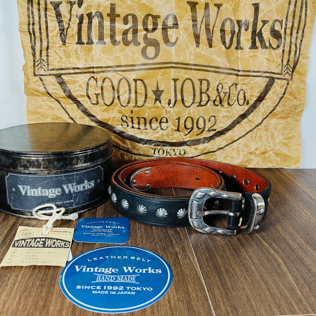 【新品未使用 付属品完備】極上コンチョベルト ヴィンテージワークス DH5740