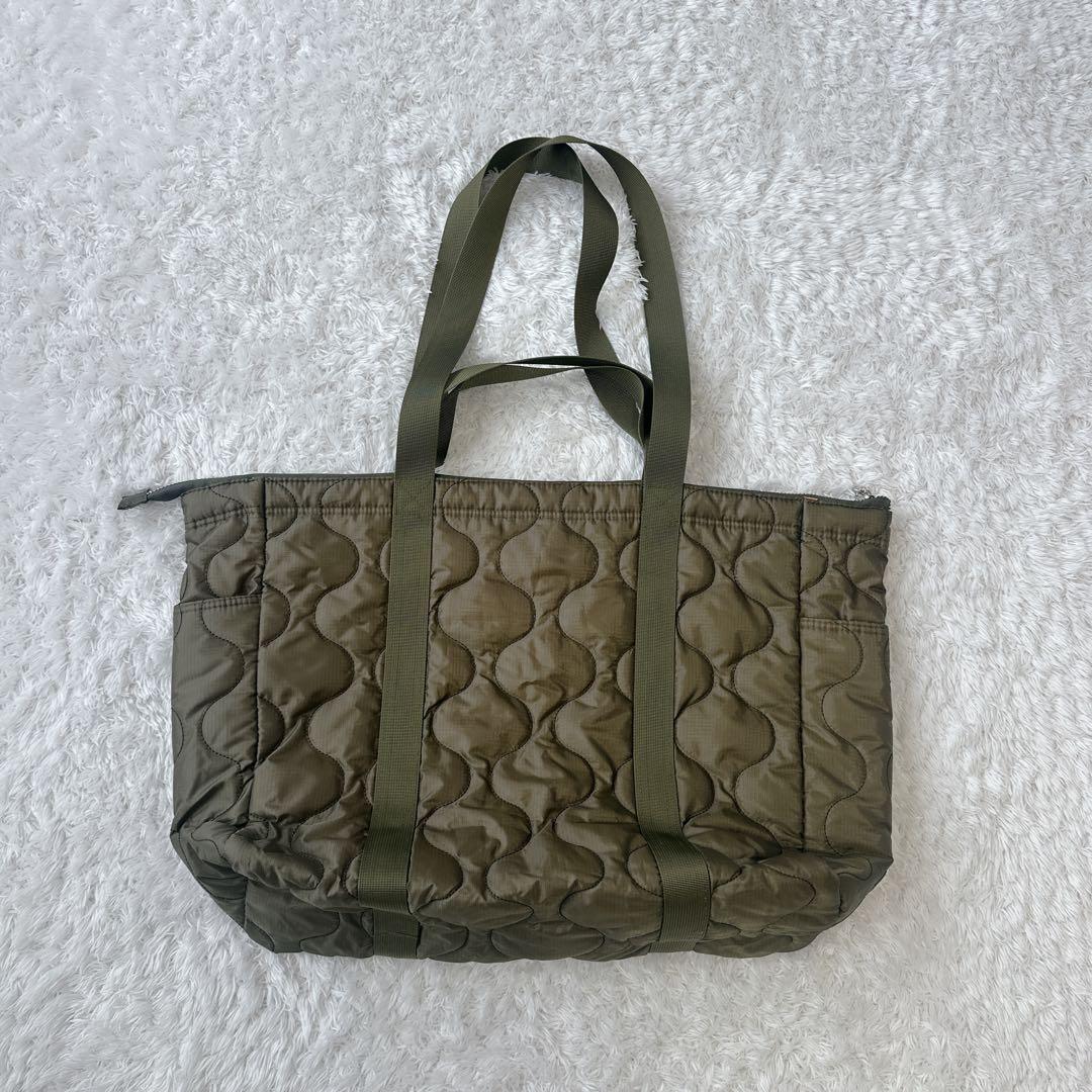 【希少】FORME キルティングトート カーキ 大