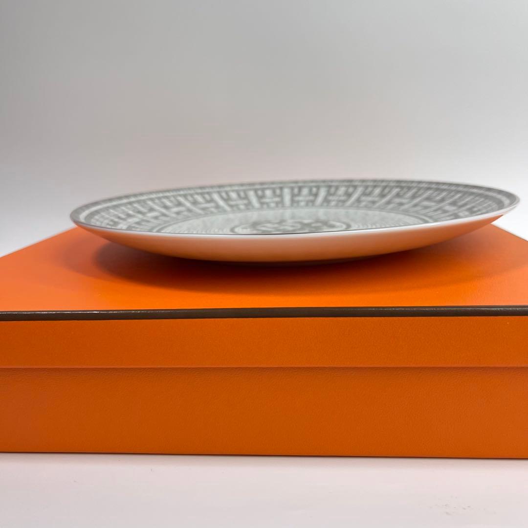 エルメス　デザートプレート 〈モザイク 24〉 プラチナ 1枚　新品未使用品