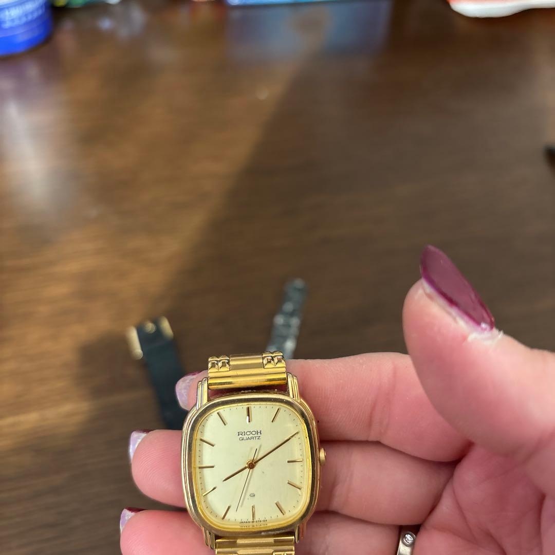 メンズ時計セット ゴールド ブラック　ジャンク品