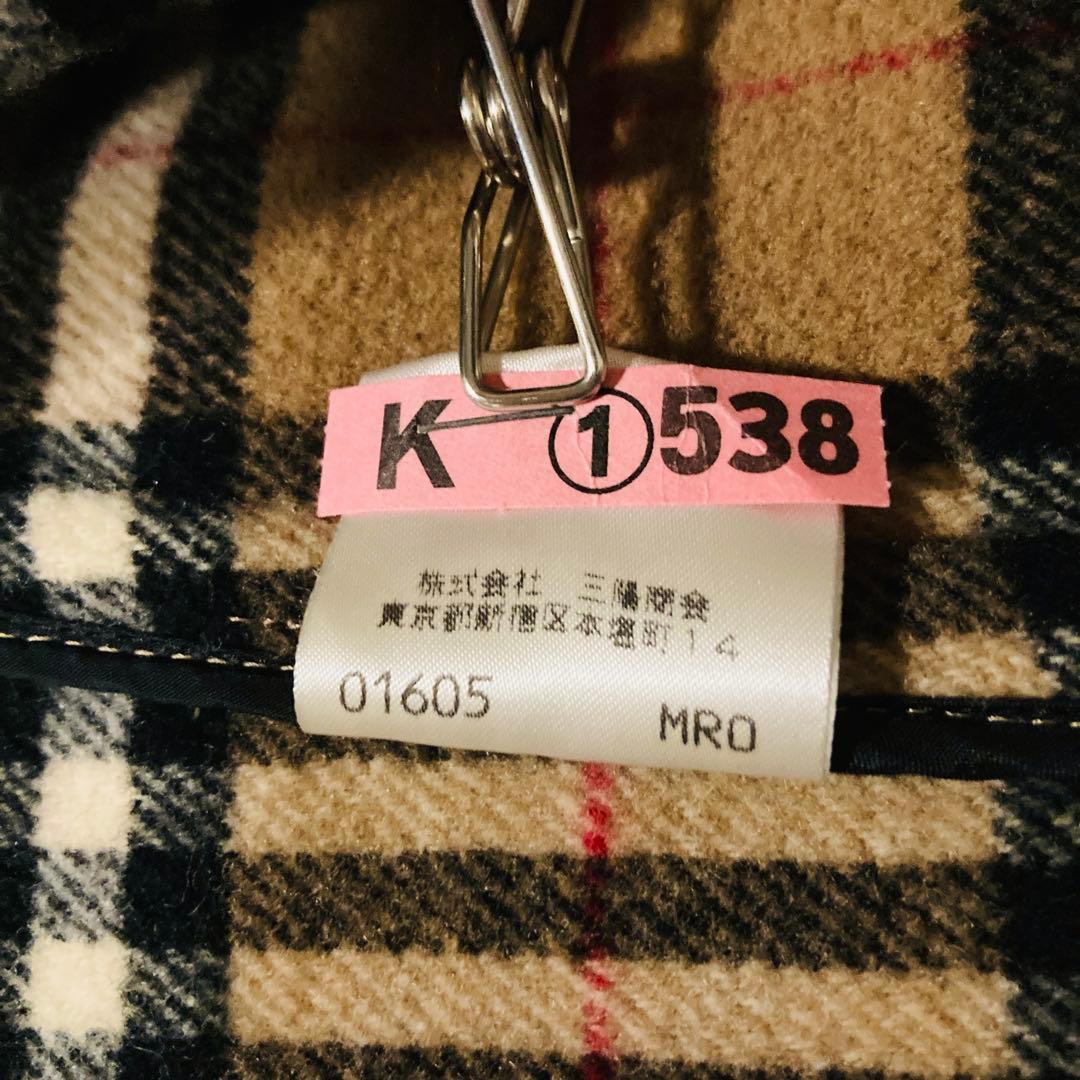希少★ Burberry バーバリー ダッフルコート ノバチェック キャメル M
