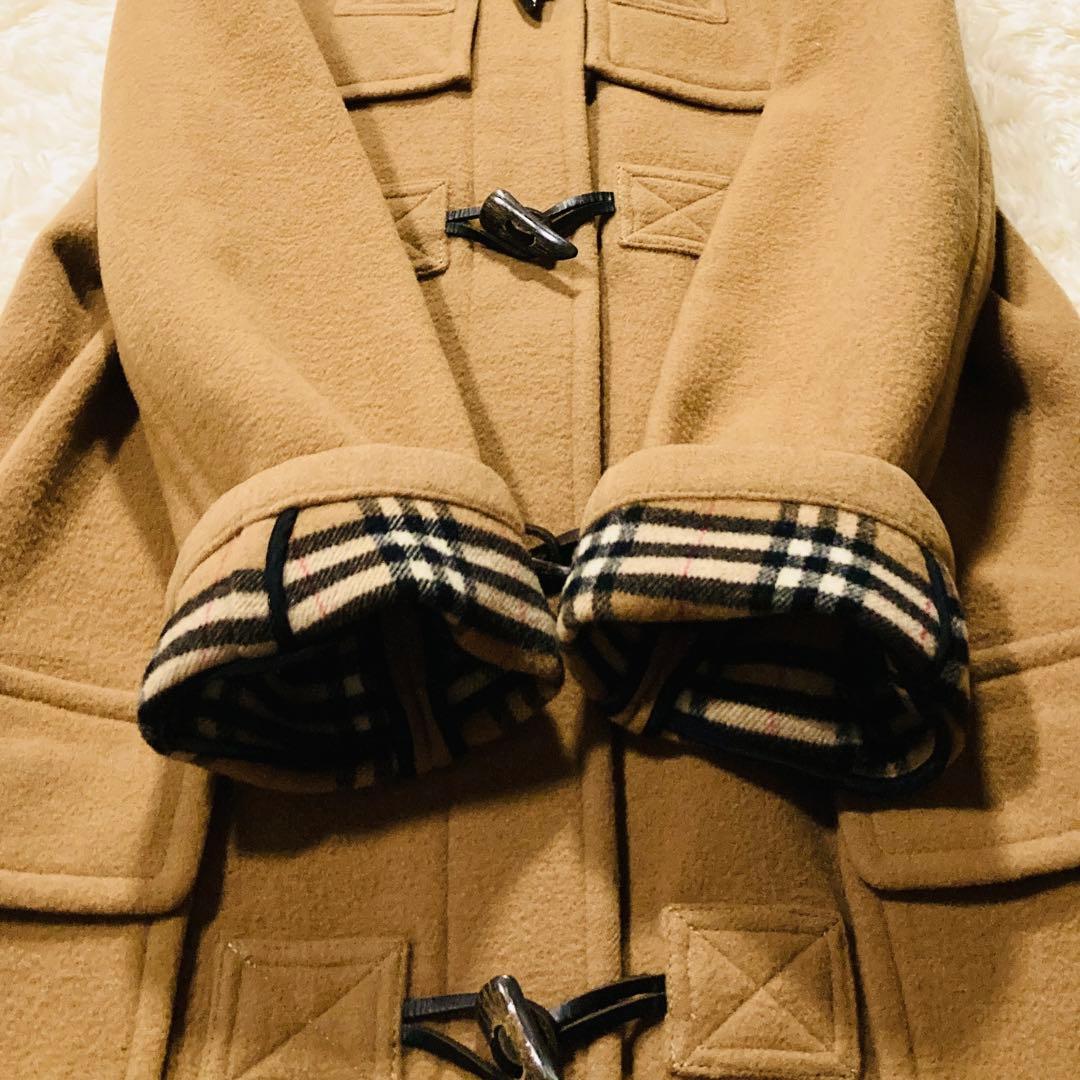 希少★ Burberry バーバリー ダッフルコート ノバチェック キャメル M