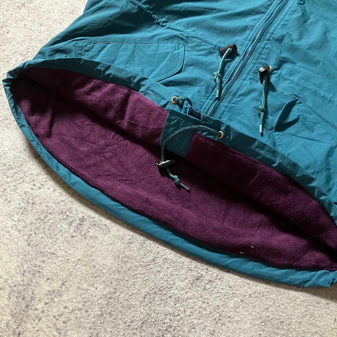 90sWoolrichフリースライナーナイロンジャケットターコイズブルー青緑