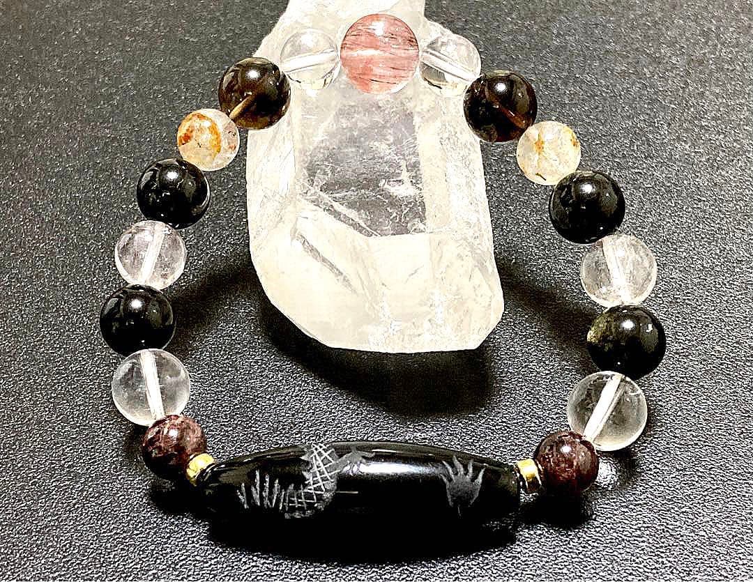 koko　天地幻の希少石と選定皇帝黒龍幻神天珠の神ブレス　〜天照龍神5〜