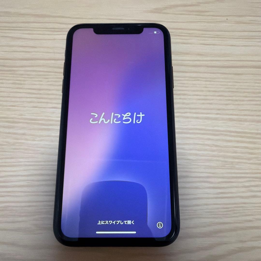お*り様 iPhoneXRブラック 本体 バッテリー80％
