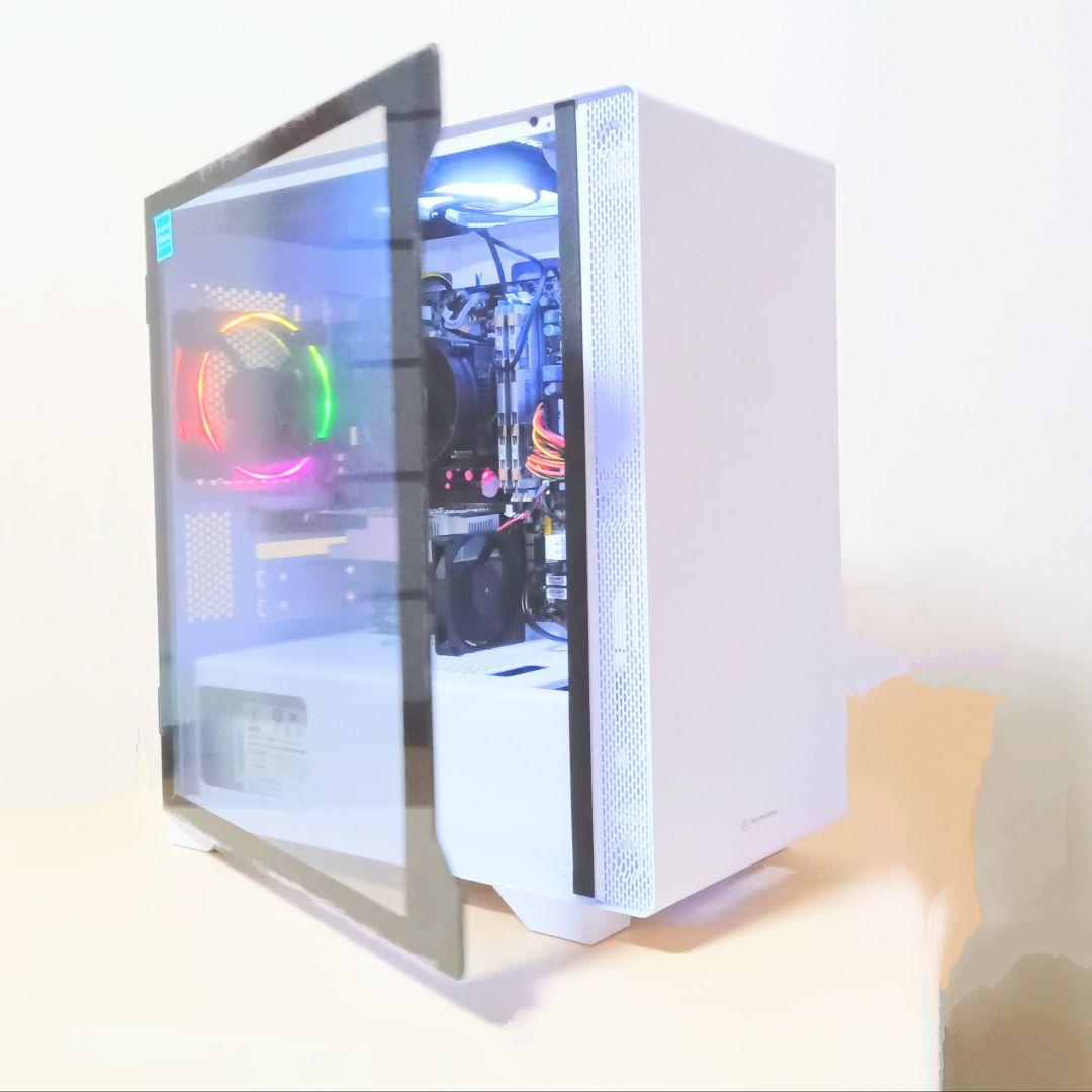 スノーホワイト 強化ガラスパネル Intel Core i5 デスクトップPC