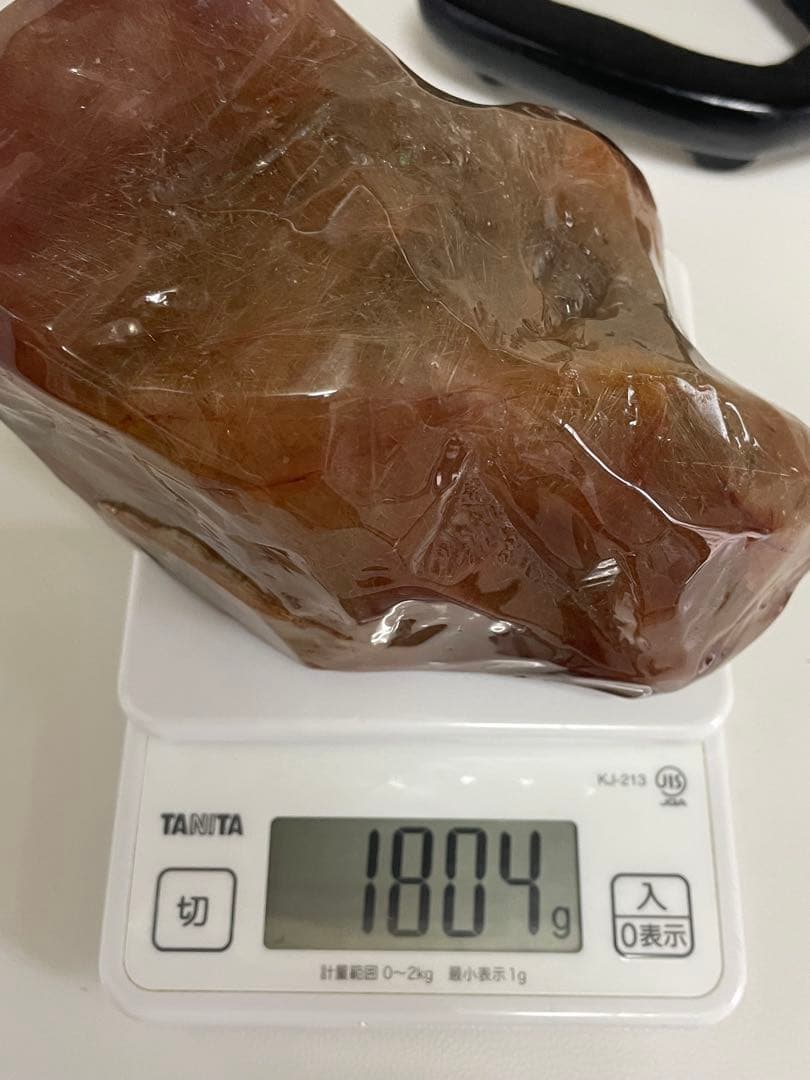 lnashin　特大　希少　1804g 針びっちり　ルチルクォーツ　磨き