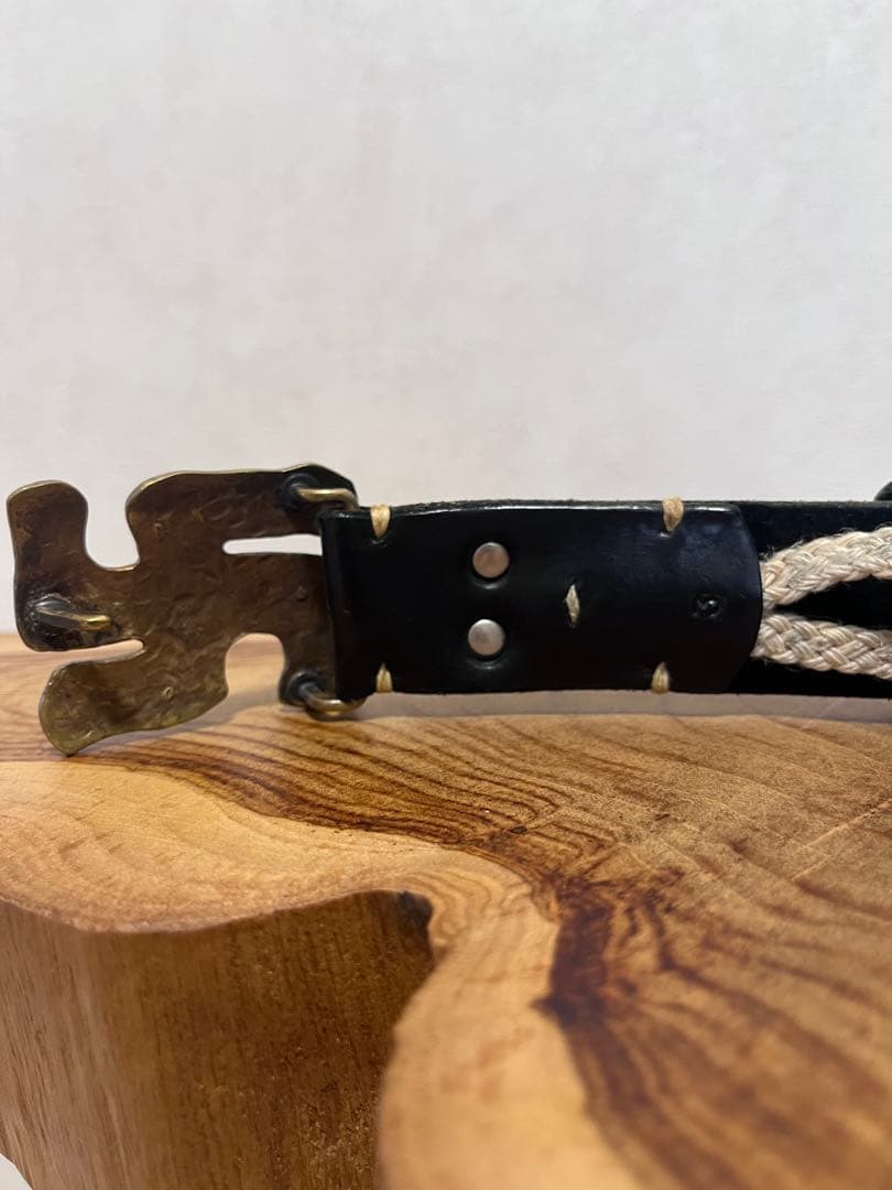 【交渉可能】キャピタル　KAPITAL 卍　レザーベルト　サイズ３