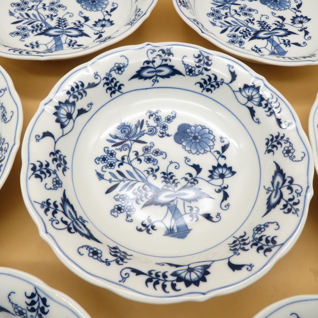 美品　ブルーダニューブ Blue　中皿　７枚