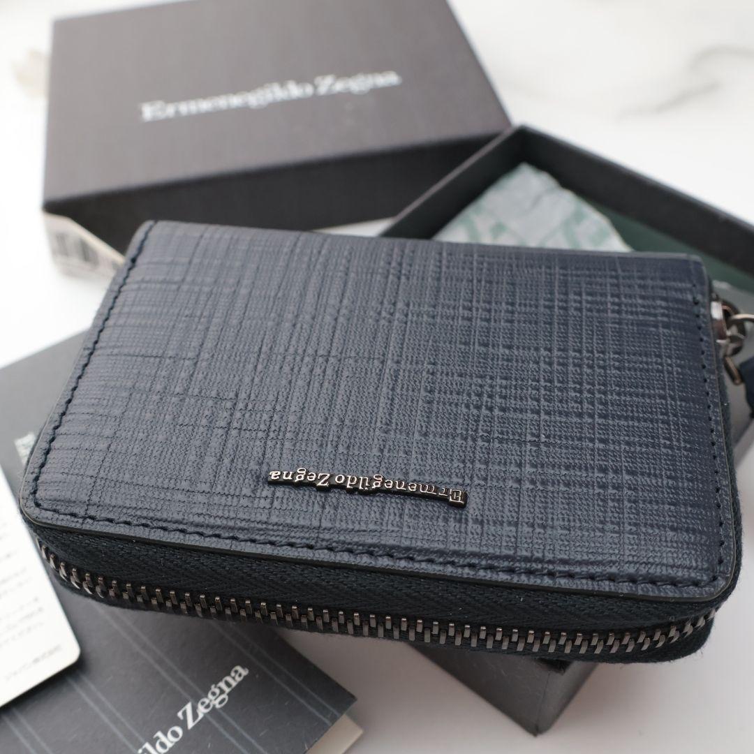未使用 ゼニア Ermenegildo Zegna ケース カードケース
