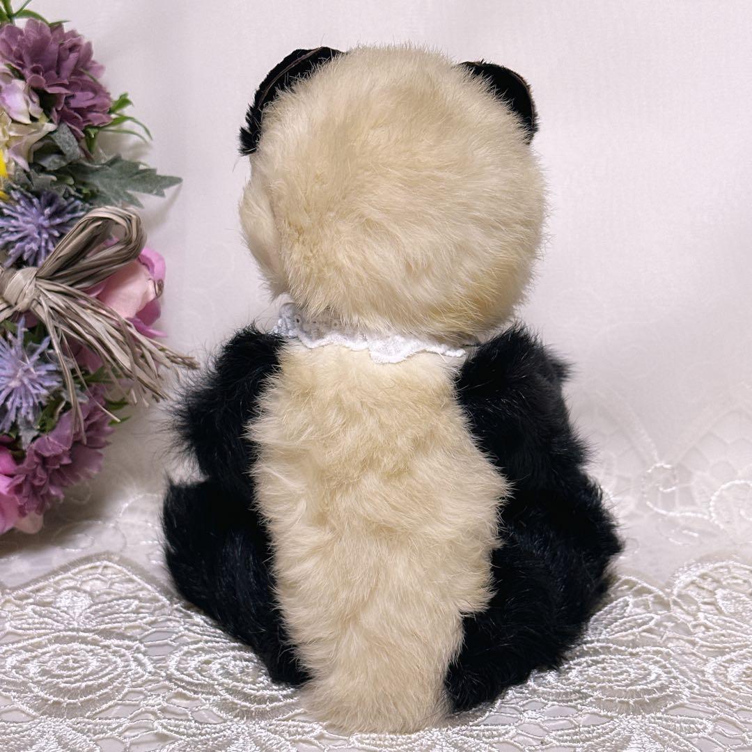 ❤️超激レア！！❤️リアルファーのアンティークパンダ　テディベア　アンティークベア