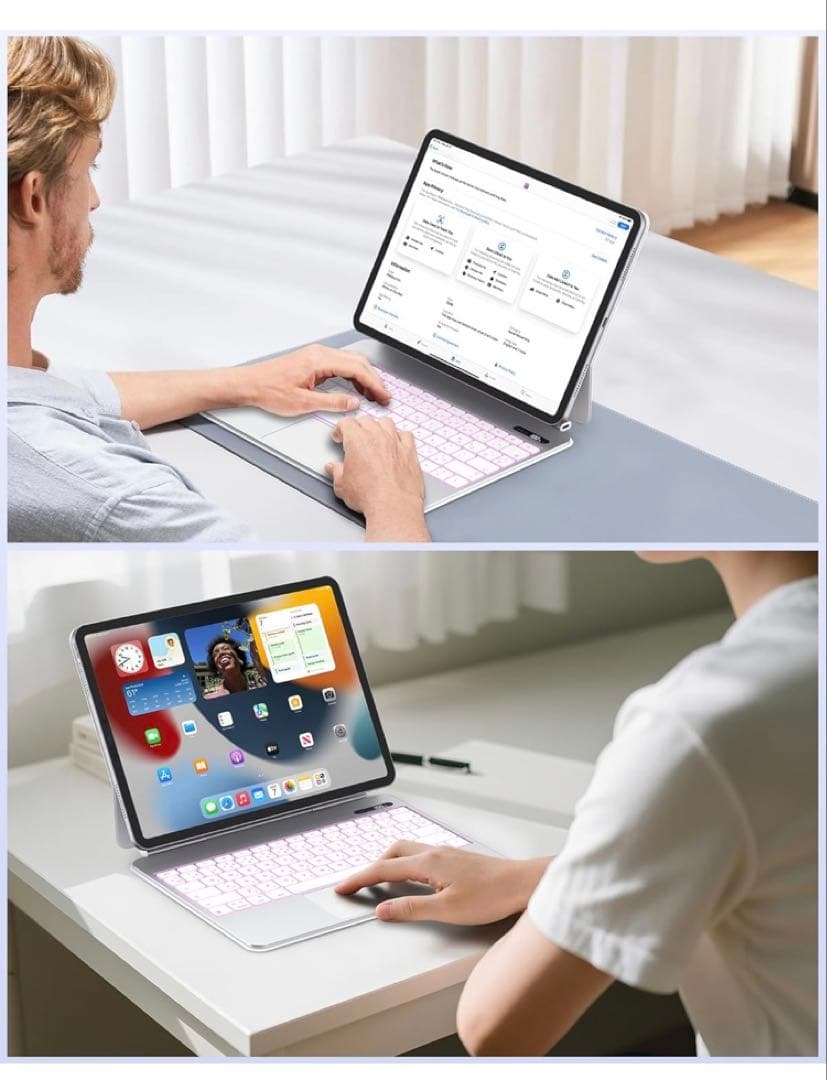 BETTDOW 新型軽量 マジックキーボード JIS配列 日本語説明書 ホワイト