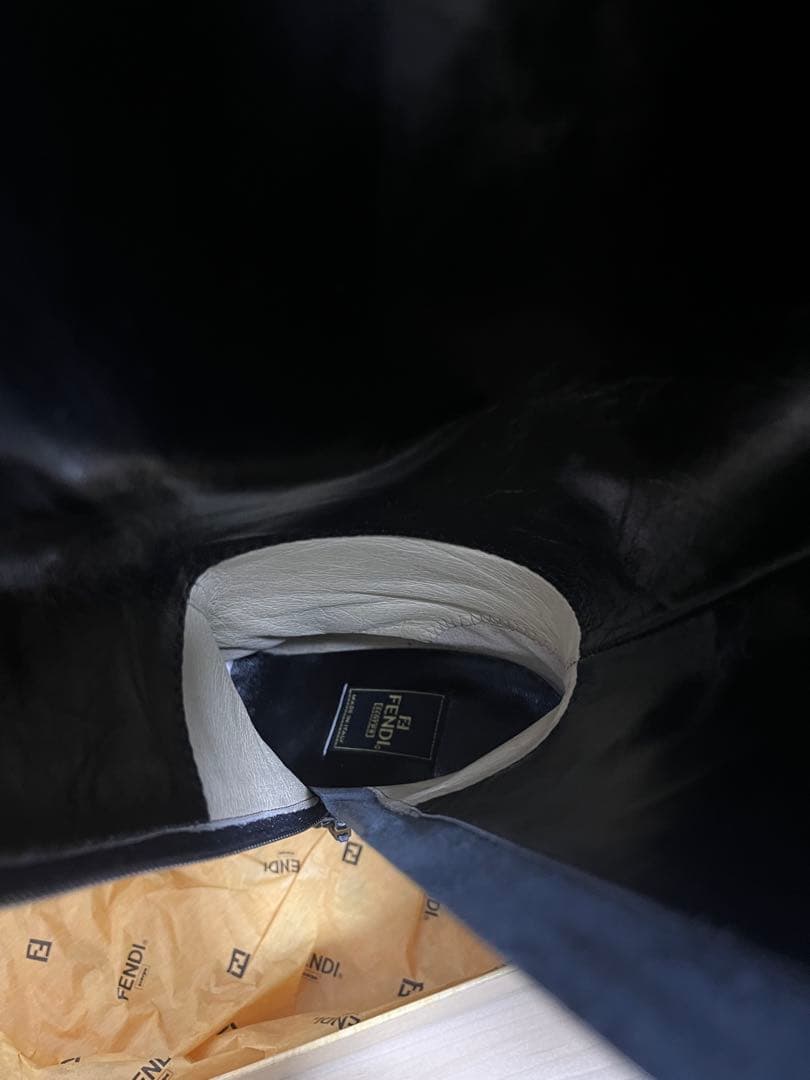 FENDI フェンディ　黒　ブラック　ロングブーツ　6.5