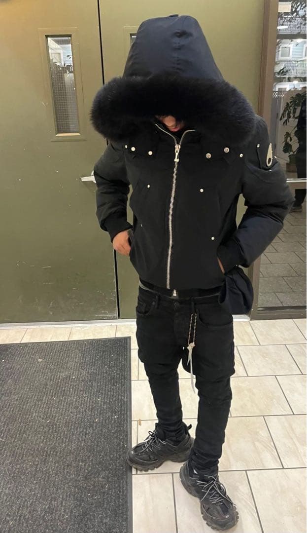 Moose Knuckles ブラックダウンジャケット　S