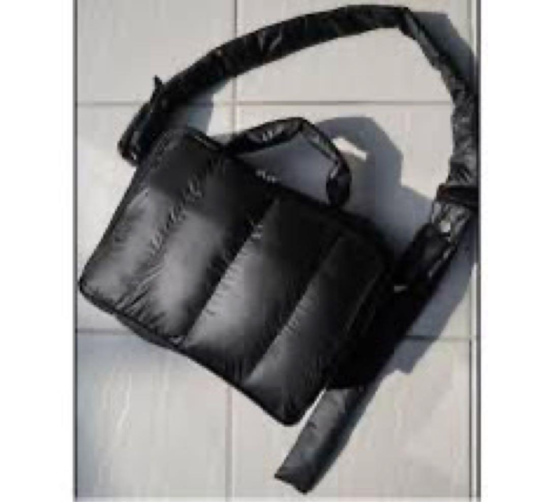 calin カラン ブラック キルティング ショルダーカバン　マザーズバッグ