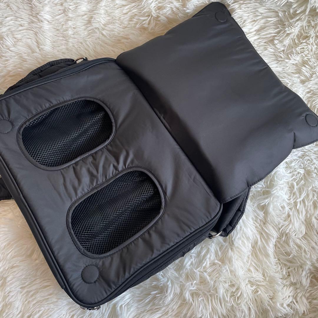 calin カラン ブラック キルティング ショルダーカバン　マザーズバッグ