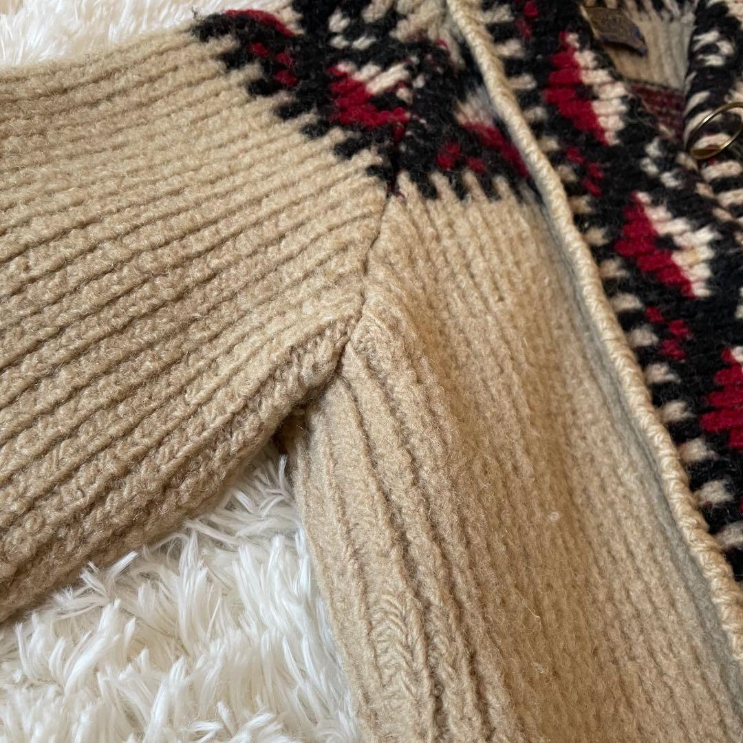 希少70〜80s USA製 PENDLETON カウチンTALON リングジップ