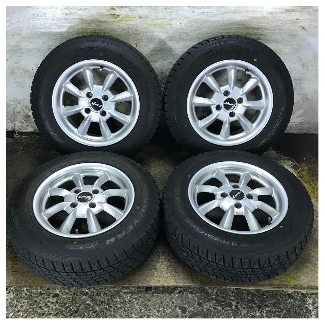 専用35 GOODYEAR 175/70R14 イボ付 スタッドレス