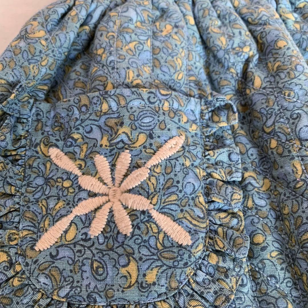 【apolina】キルティングワンピース　2-3y