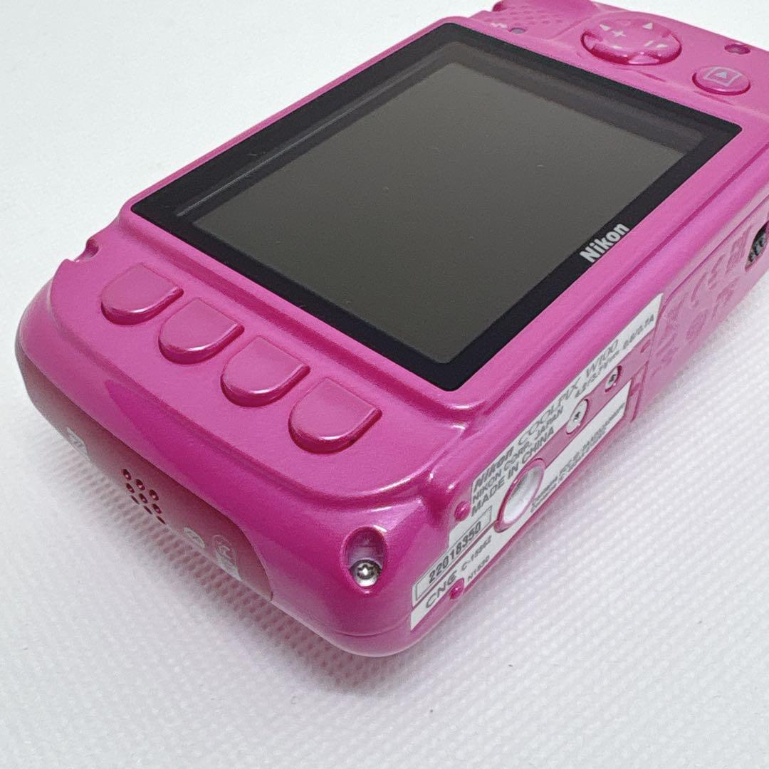 【極美品】 完品 Nikon COOLPIX W100 デジカメ ピンク