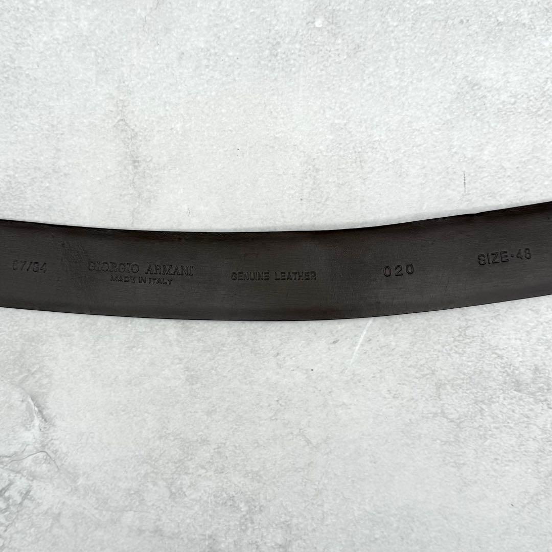 美品 GIORGIO ARMANI leather belt SIZE 48