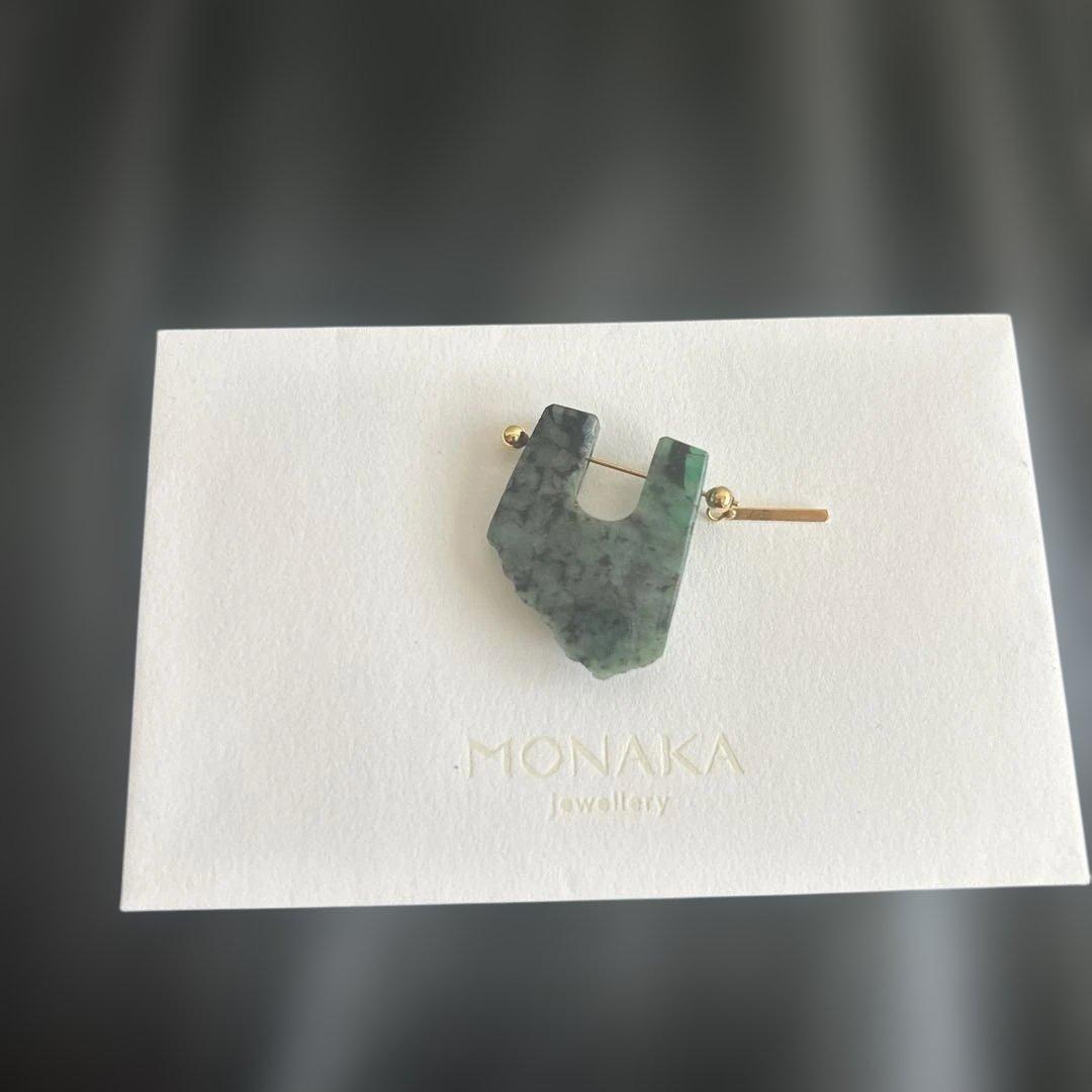 MONAKAjewellery ロックピアスエメラルド(片耳用)