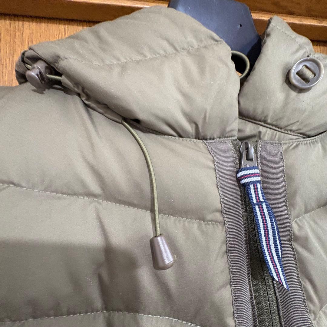 美品FILA GOLF フード取り外し可2wayダウンジャケット　カーキ　L L