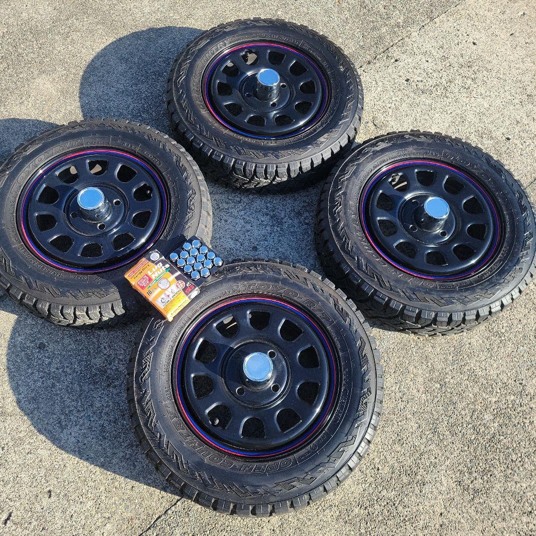 デイトナホイル12インチ タイヤ付き！メッキナット付き！ 4本セットです。